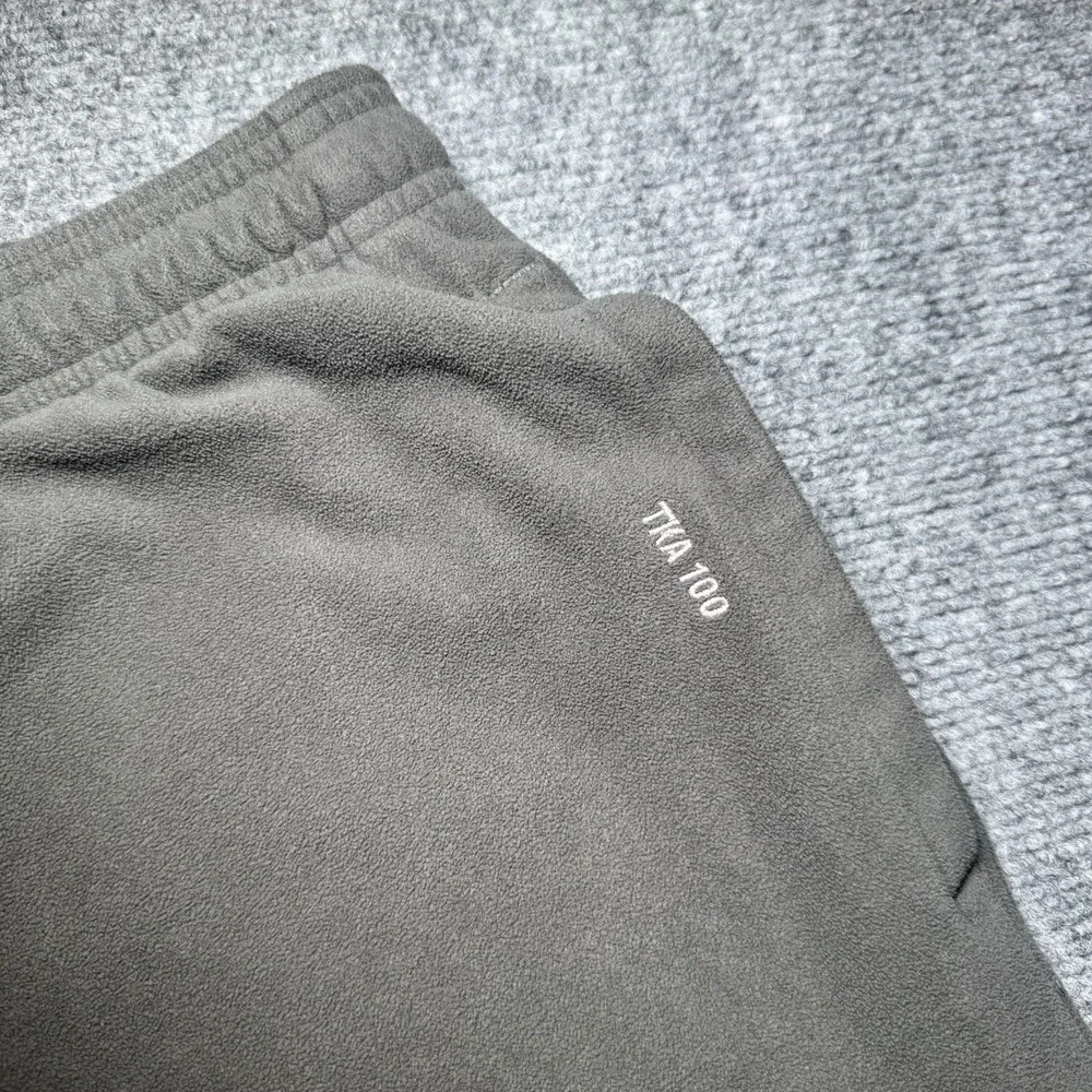 The North Face TKA 100 Fleece Pants Grey Size Men Medium Fit 30x30 Warm Cozy